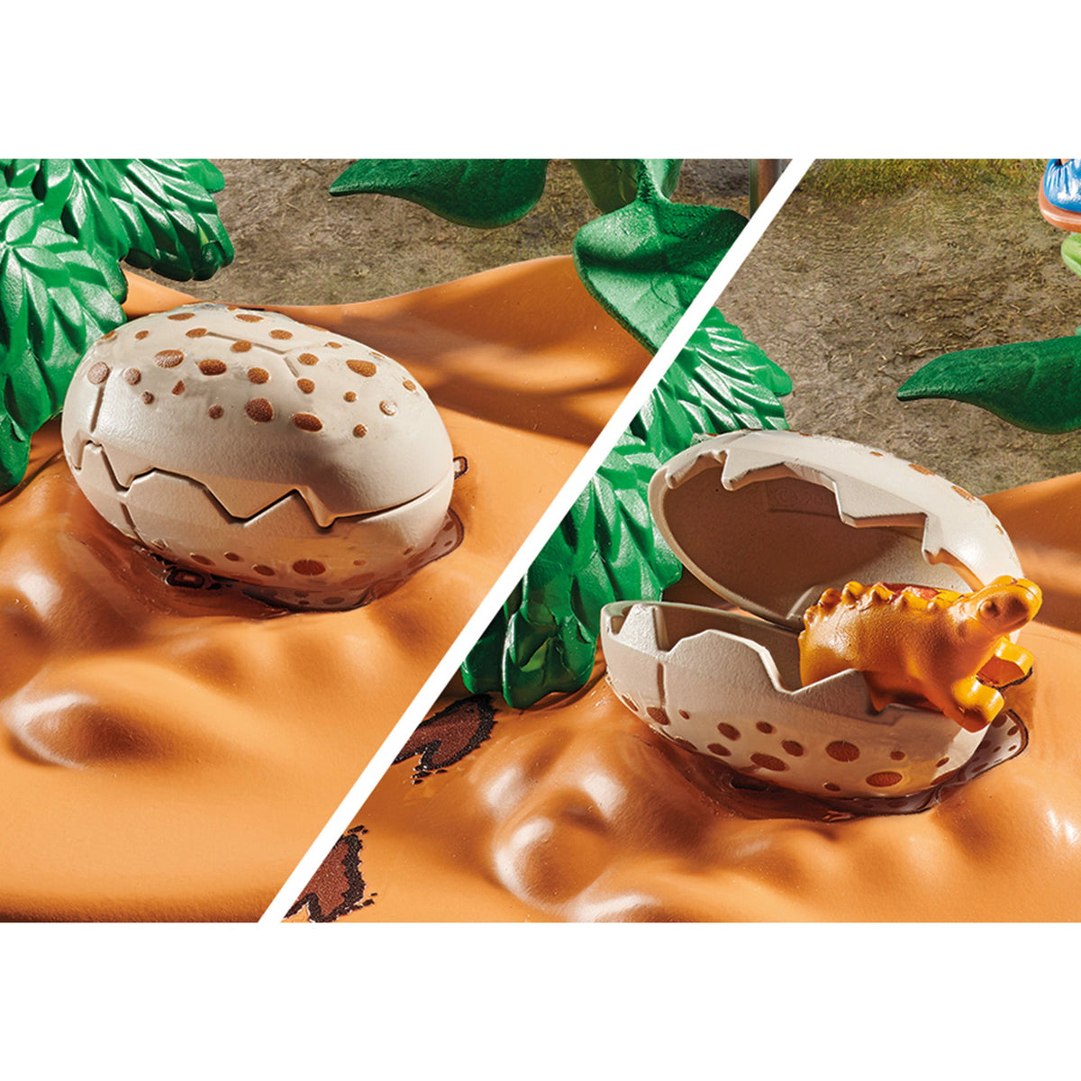 Playmobil Stegosaurus Nest with Egg Thief - Pre Sale