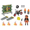 Playmobil Stuntshow Motobike with Fire Wall