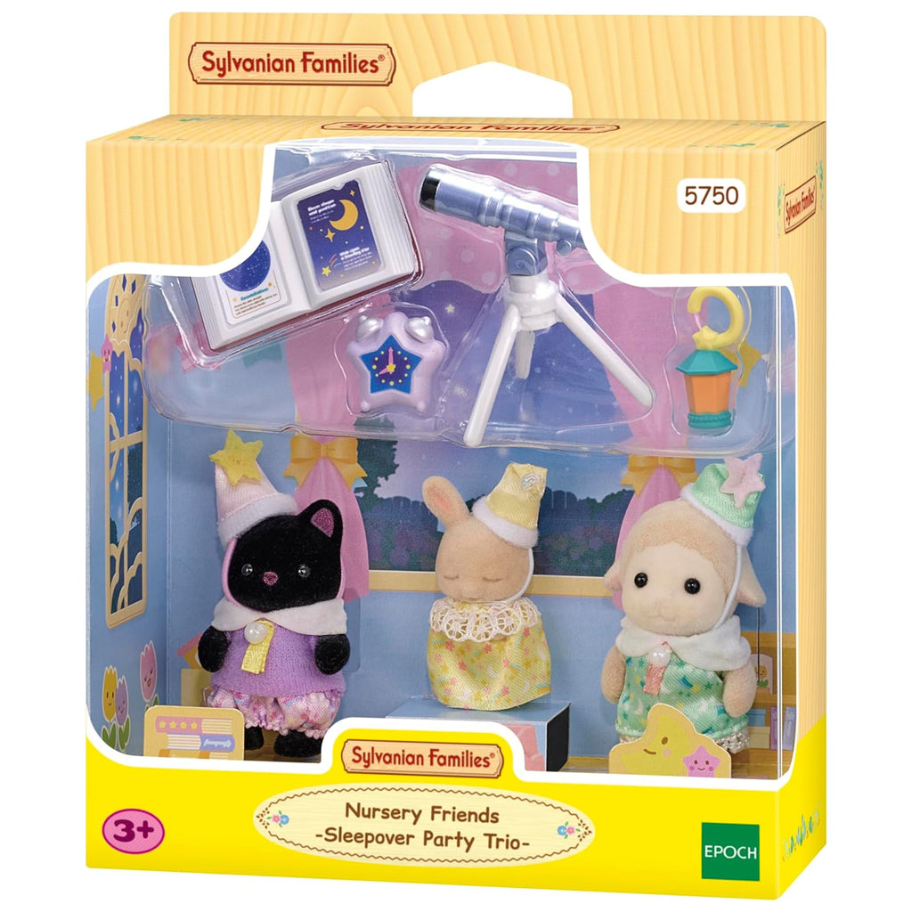 Sylvanian Families Nursery Friends - Sleepover Party Trio – Animal ...