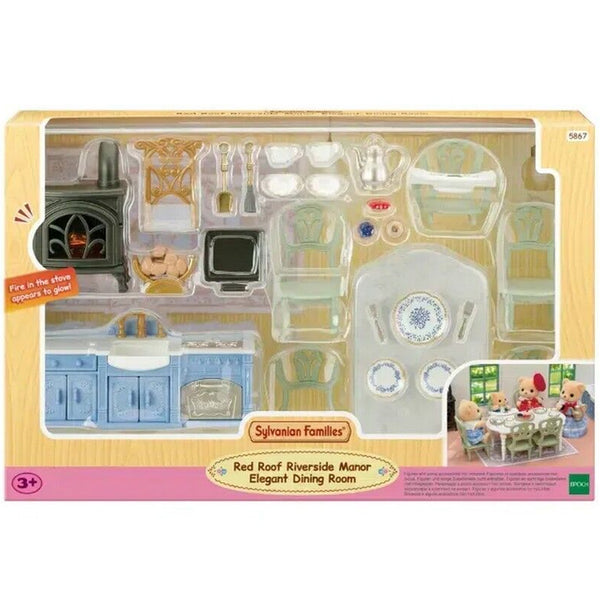 Sylvanian Families Red Roof Riverside Manor - Elegant Dining Room
