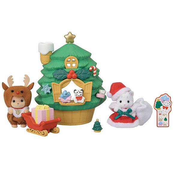 Sylvanian Families Baby Santa's Christmas Tree House