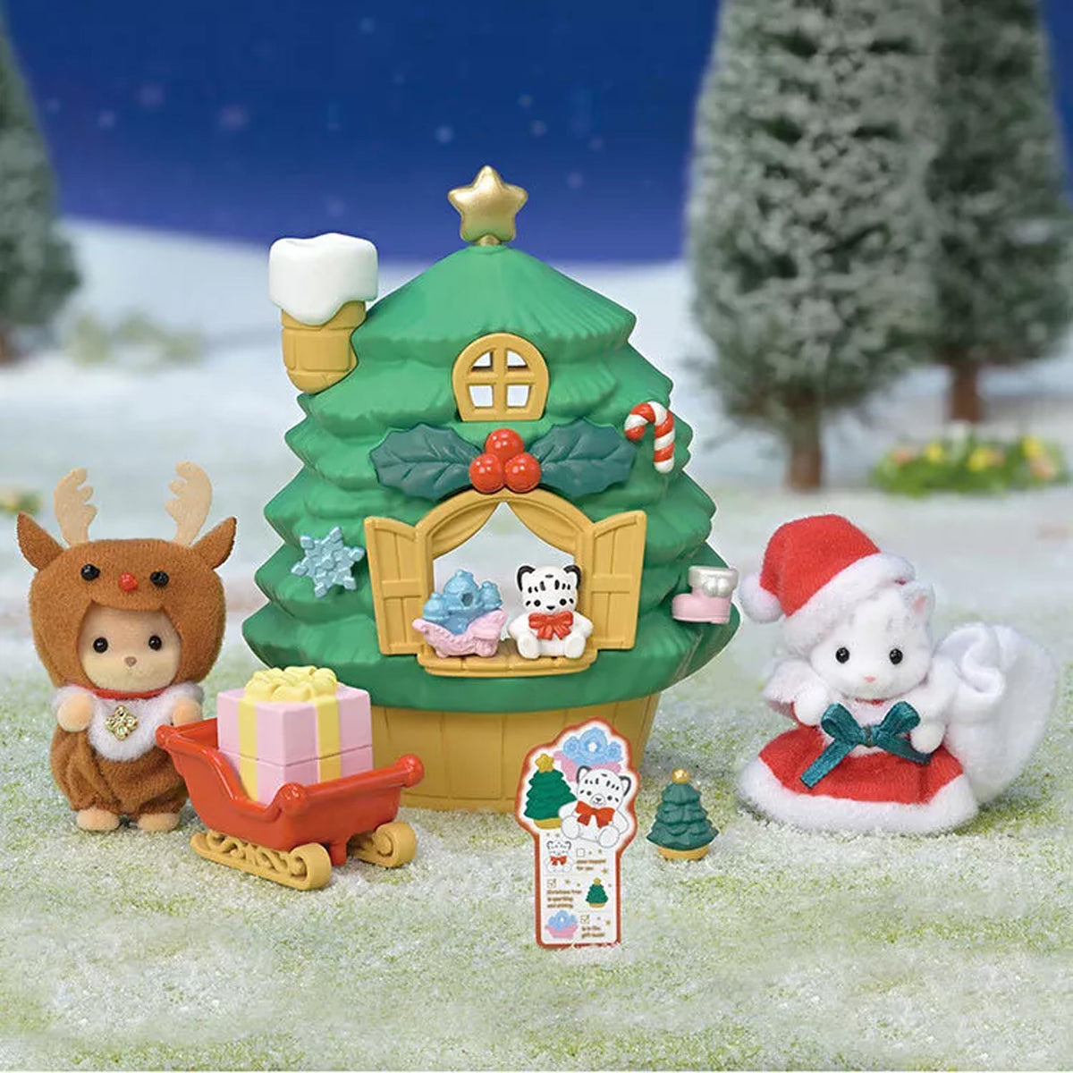 Sylvanian Families Baby Santa's Christmas Tree House