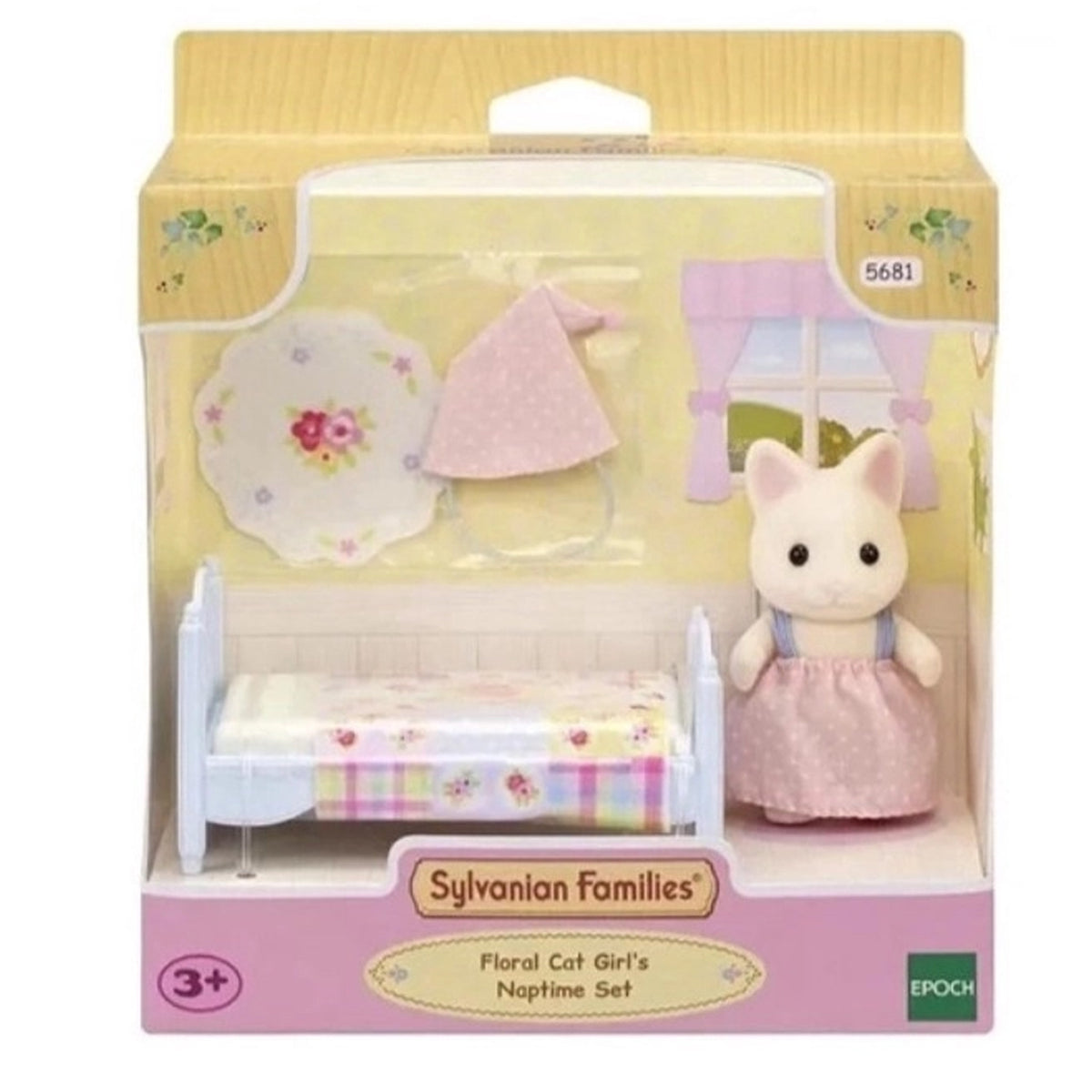 Sylvanian Families Floral Cat Girls Naptime Set