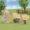 Sylvanian Families Floral Cat Mothers Cycling Set