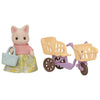 Sylvanian Families Floral Cat Mothers Cycling Set