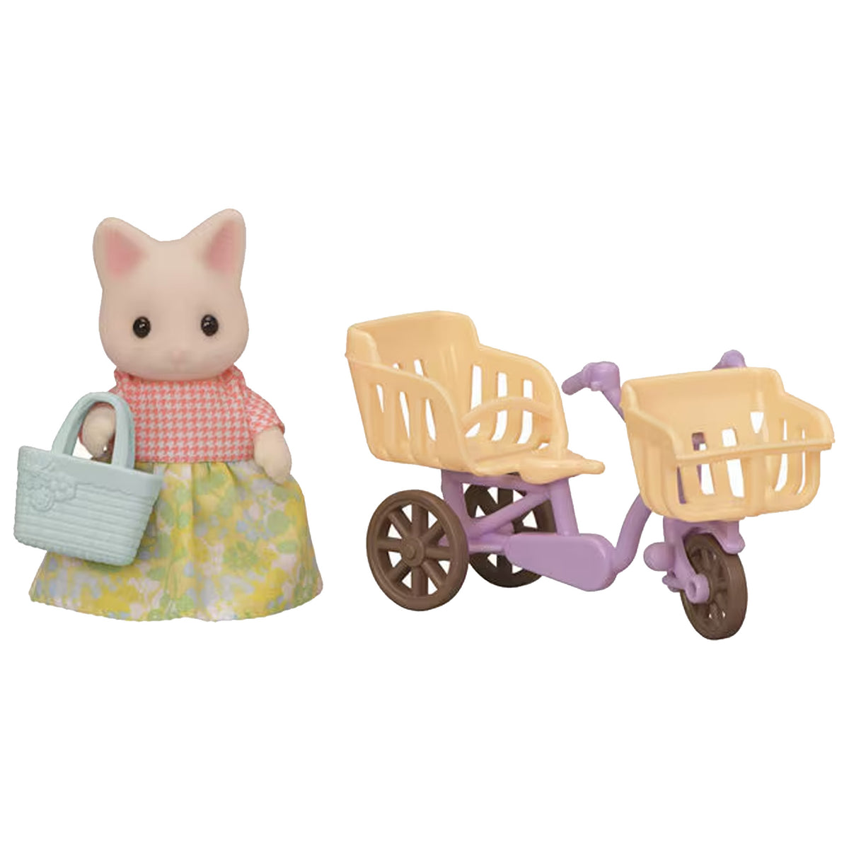 Sylvanian Families Floral Cat Mothers Cycling Set