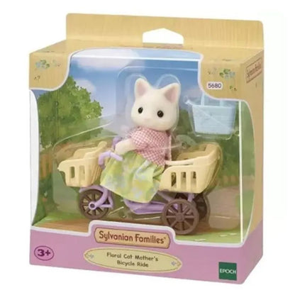 Sylvanian Families Floral Cat Mothers Cycling Set