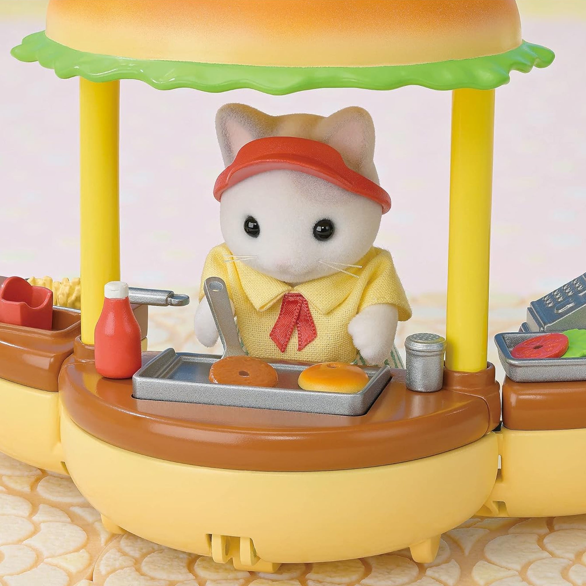 Figurine Sylvanian Families Le stand de hamburgers - Figurine pour Figurine Sylvanian Families Le stand de hamburgers - Figurine pour