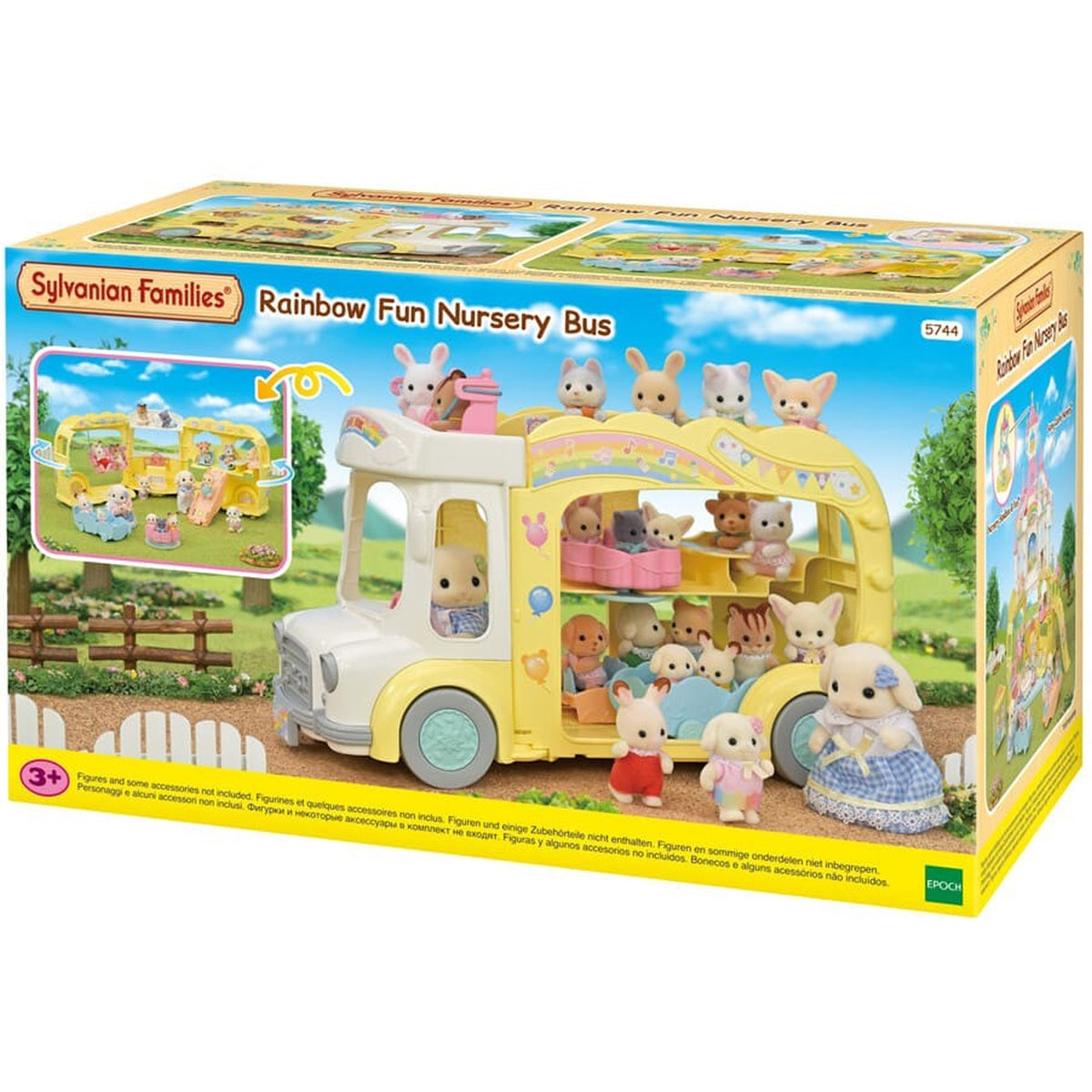 Sylvanian Families Rainbow Fun Nursery Bus Playset