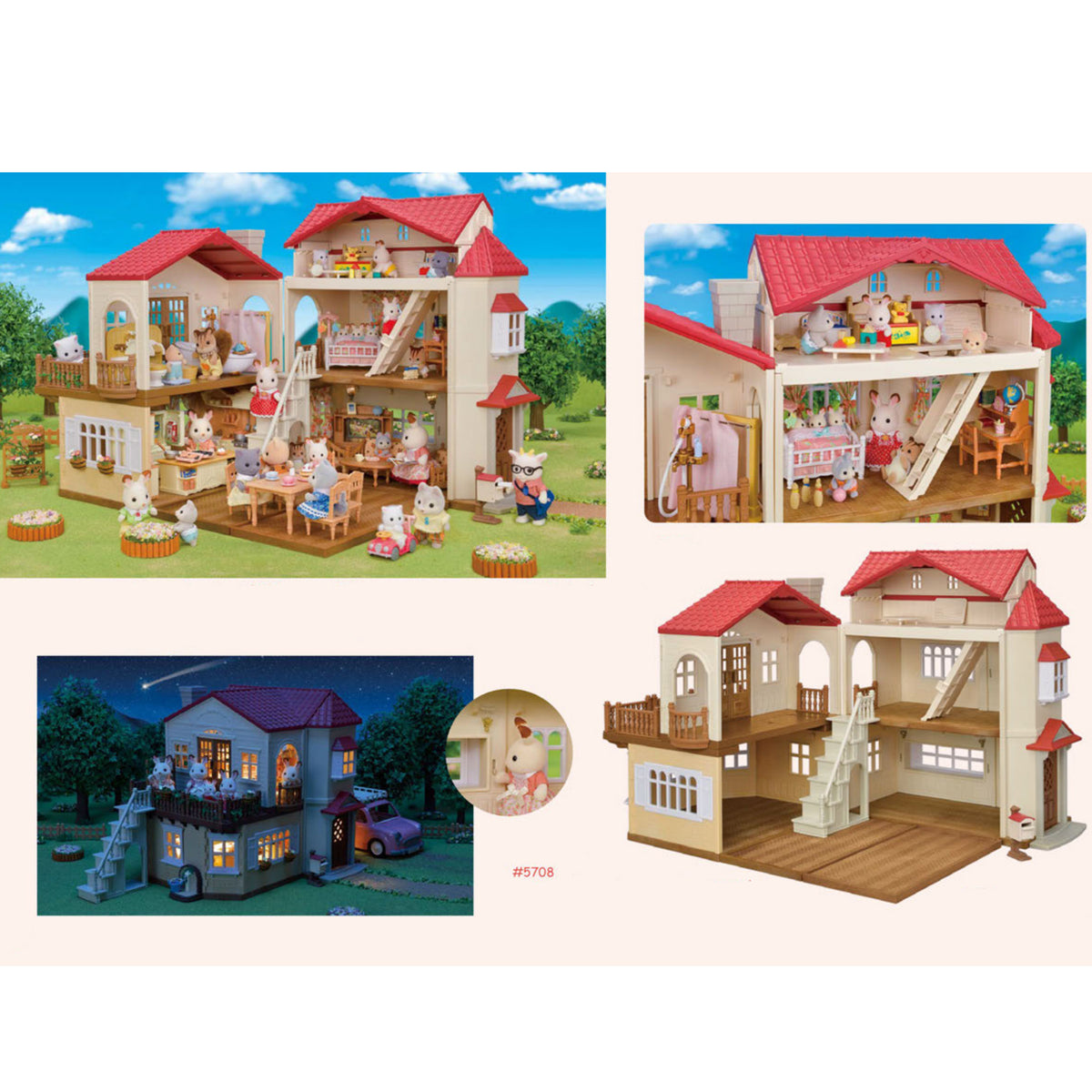 Sylvanian Families Red Roof Home Secret Attic