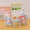 Sylvanian Families Snow Rabbit Mother & Baby Breakfast Table