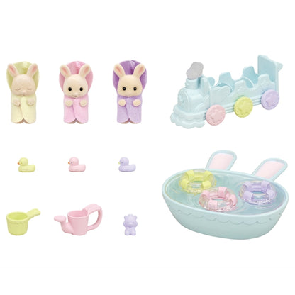 Sylvanian Families Triplets Baby Bathtime Set