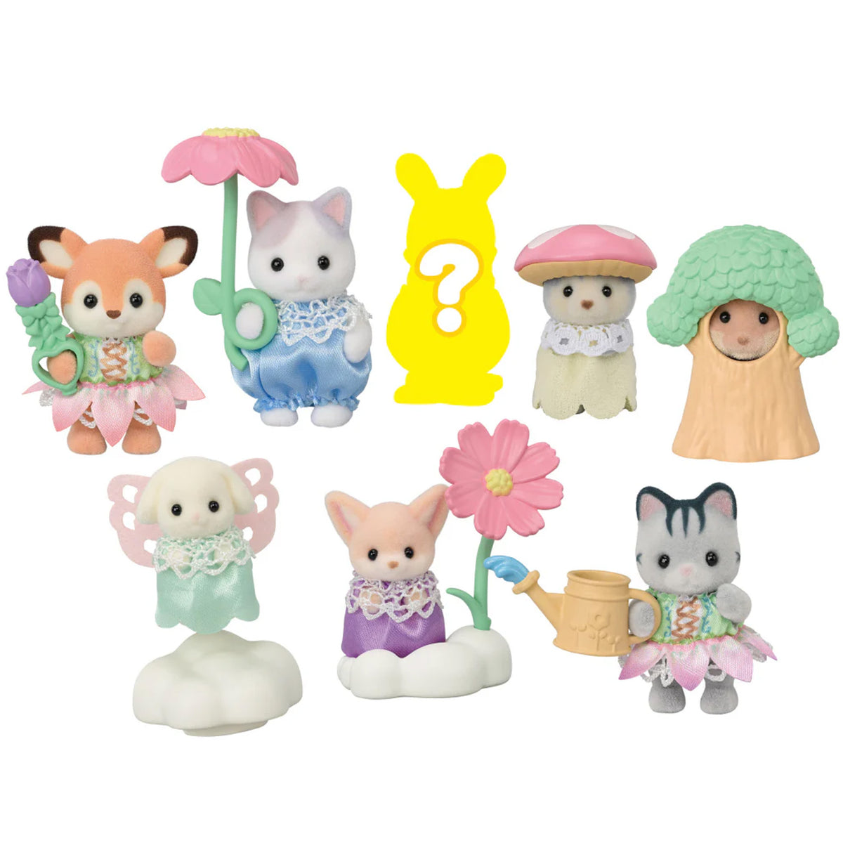 Sylvanian Families Baby Blooming Baby Friends Series  - Complete set of 8