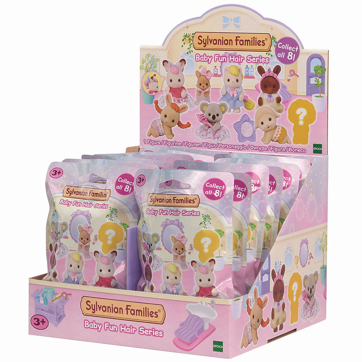 Sylvanian Families Baby Fun Hair Blind Bag - Complete set of 8