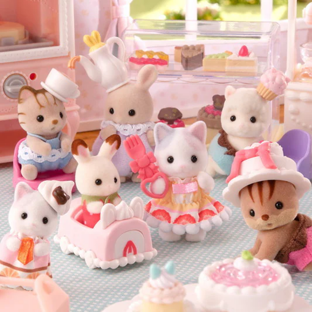 Sylvanian Families Baking Baby Party Series - Complete set of 8