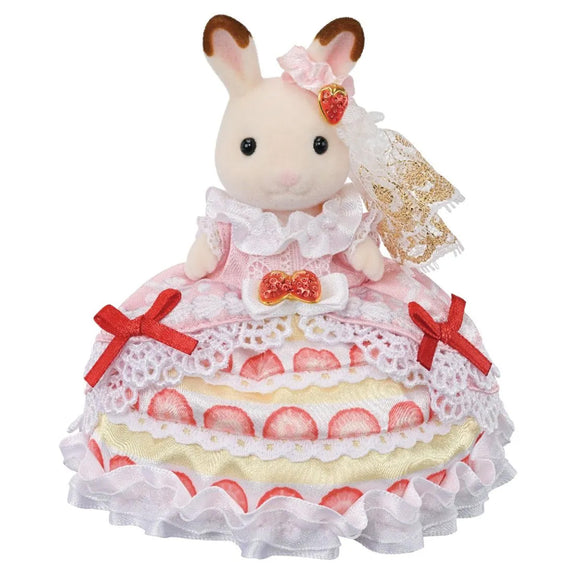 Sylvanian Families Freyas Birthday Strawberry Cake Dress