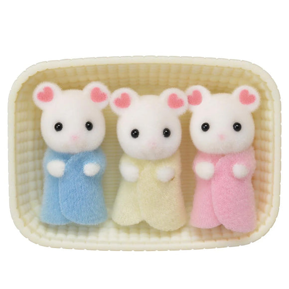 Sylvanian Families Marshmallow Mouse Triplets