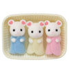 Sylvanian Families Marshmallow Mouse Triplets