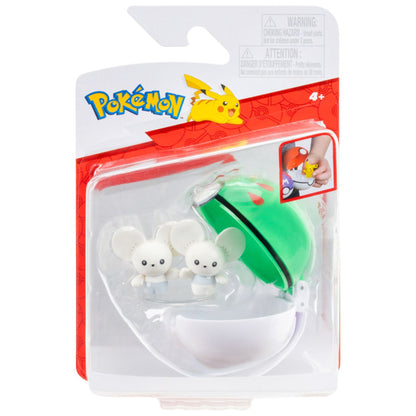 Pokemon Clip And Go Tandemaus with Friend Ball