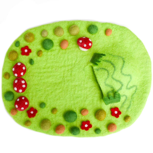 Tara Treasures: Fairy Toadstool Garden Play Mat Playscape