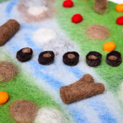 Tara Treasures: Woodland River Play Mat Playscape