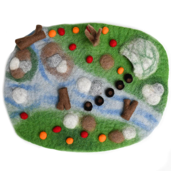 Tara Treasures: Woodland River Play Mat Playscape