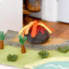 Tara Treasures: Dinosaur Land with Volcano Play Mat Playscape - Large