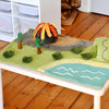 Tara Treasures: Dinosaur Land with Volcano Play Mat Playscape - Large