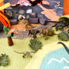 Tara Treasures: Dinosaur Land with Volcano Play Mat Playscape - Large