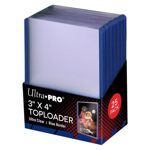 Ultra Pro Deck Sleeves - Top Loader - Blue Border - 35pt - 25 pack