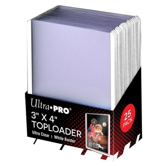 Ultra Pro Deck Sleeves - Top Loader - White Border - 35pt - 25 pack