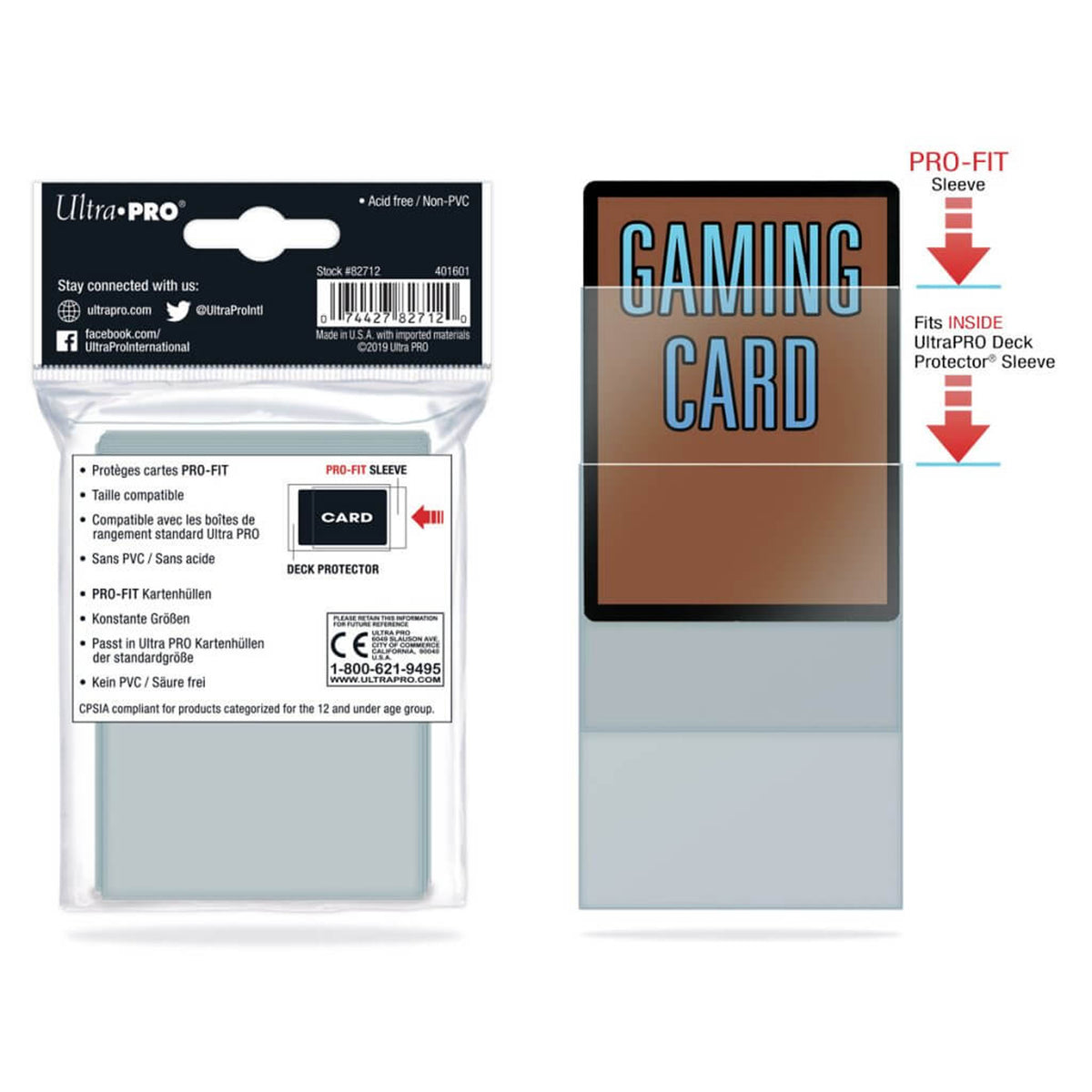 Ultra Pro Card Sleeves - Pro-Fit Standard 100 pack