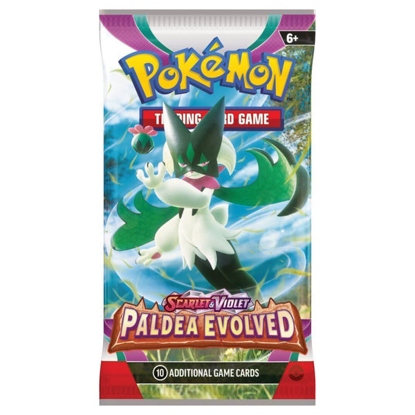 Pokemon TCG Scarlet & Violet 2 Paldea Evolved - Booster Pack - Meowscarada Art