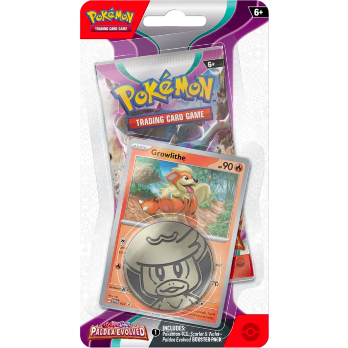 Pokemon TCG - Paldea Evolved - Checklane Blister - Growlithe