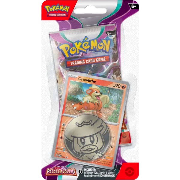 Pokemon TCG - Paldea Evolved - Checklane Blister - Growlithe