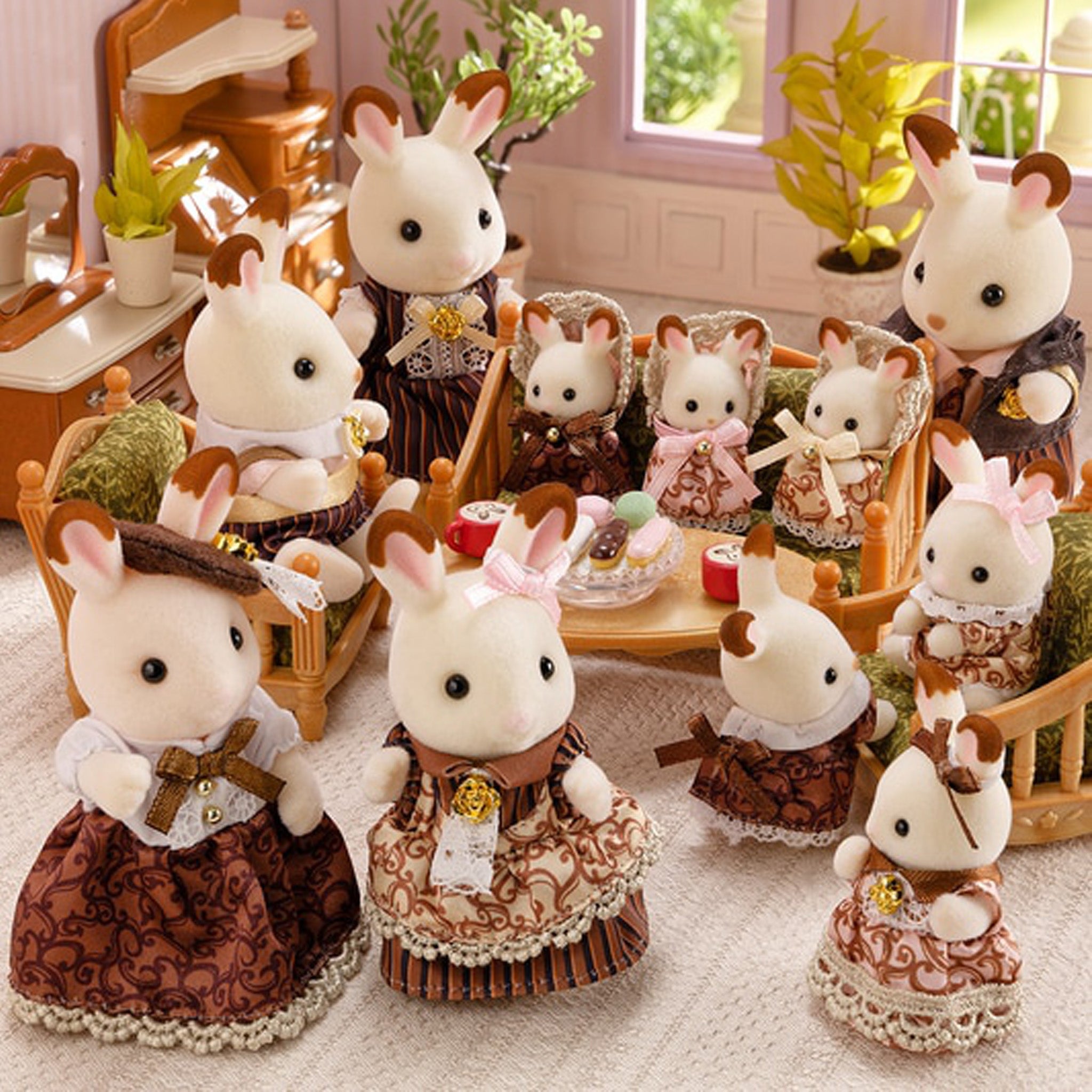 Sylvanian Families Chocolate Rabbit Family Anniversary Set – Animal ...