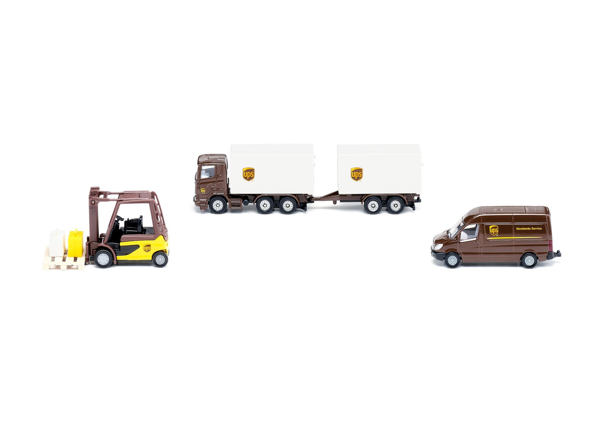 Siku 4pc UPS Logistics Set-SKU6324-Animal Kingdoms Toy Store