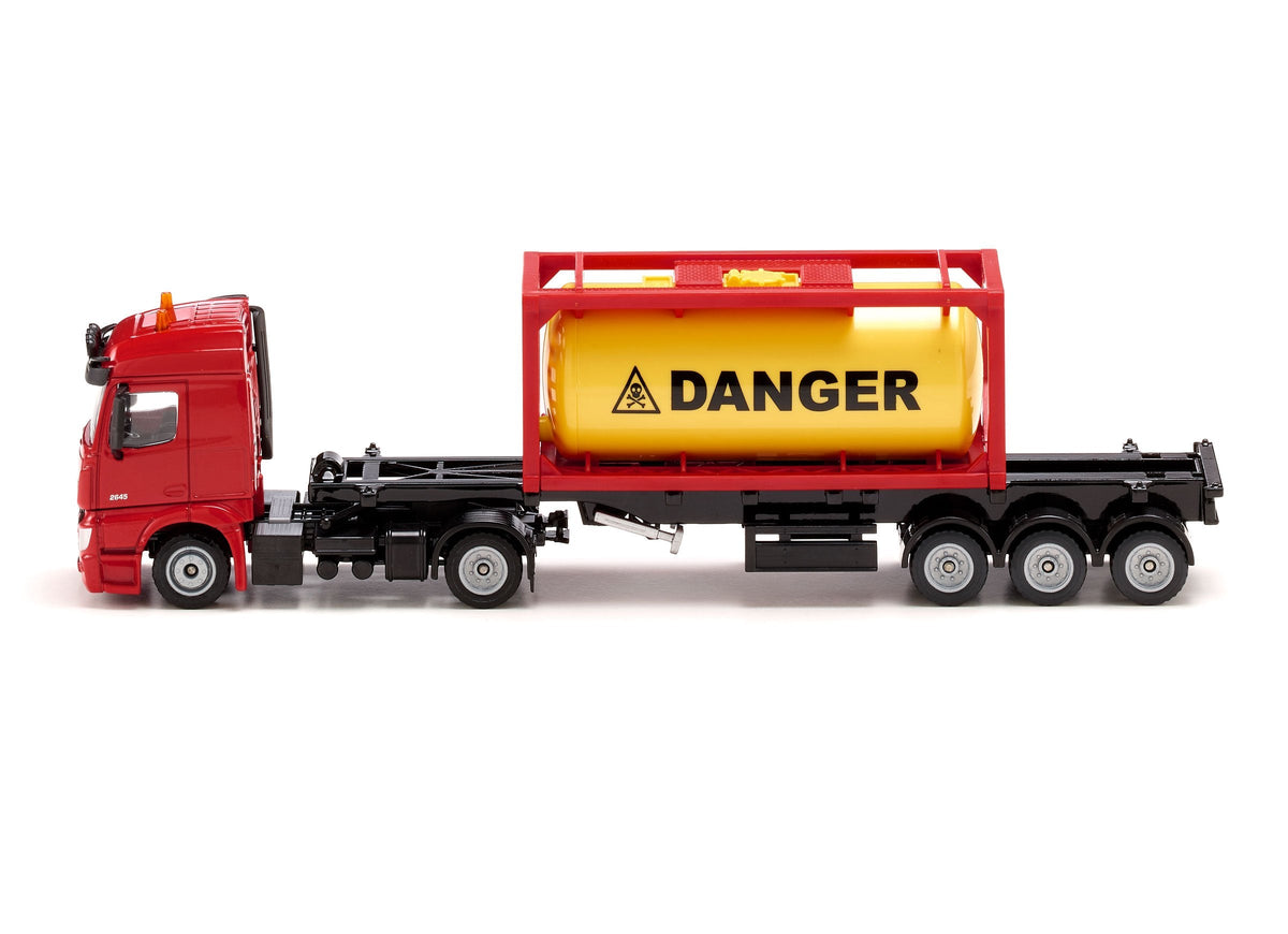 Siku 1:50 Mercedes Actros with Tank Container-SKU3922-Animal Kingdoms Toy Store