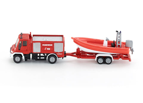 Siku Mercedes Unimog Fire Truck & Boat