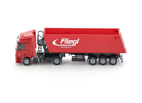 Siku 1:50 Mercedes Actros with Tip Trailer (Red)