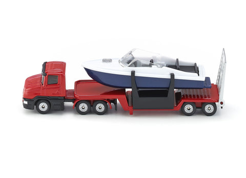 Siku Scania Low Loader with Speed Boat
