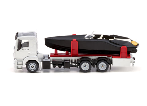 Siku 1:50 MAN TG-A Truck with Speedboat
