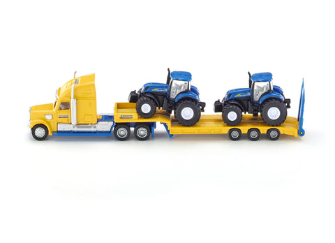Siku 1:87 Freightliner with 2 New Hollands