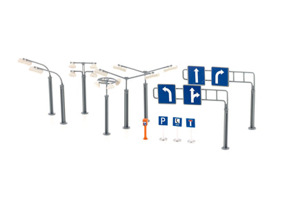 Siku World City Road Signs & Street Lamps-SKU5594-Animal Kingdoms Toy Store