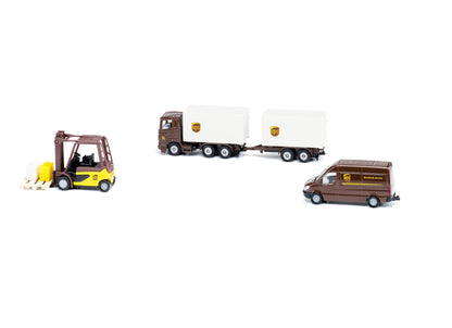 Siku 4pc UPS Logistics Set-SKU6324-Animal Kingdoms Toy Store