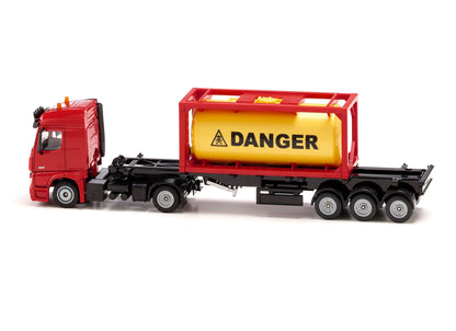 Siku 1:50 Mercedes Actros with Tank Container-SKU3922-Animal Kingdoms Toy Store