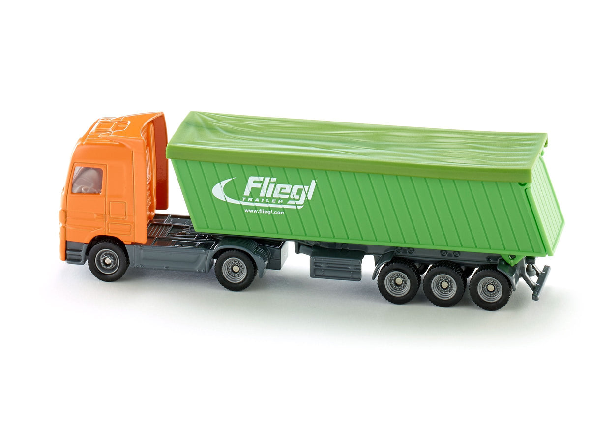 Siku 1:87 Mercedes Actros with Roof Trailer-SKU1796-Animal Kingdoms Toy Store