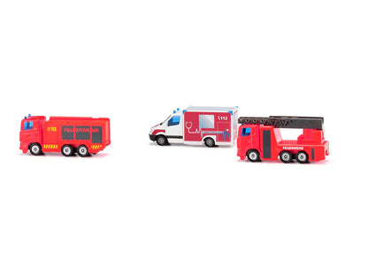 Siku 3 Piece Fire Emergency Set-SKU6326-Animal Kingdoms Toy Store