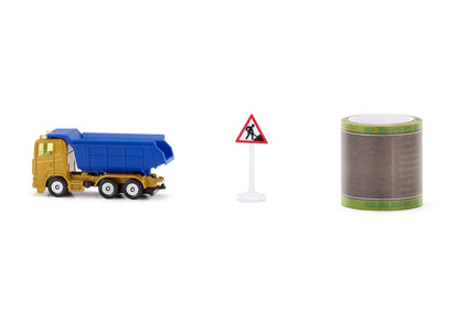 Siku Dump Truck With 5m Road Tape-SKU1600-Animal Kingdoms Toy Store