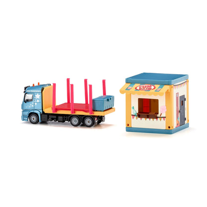 Siku 1:50 Mercedes Actros Prefab House Transporter-SKU3562-Animal Kingdoms Toy Store